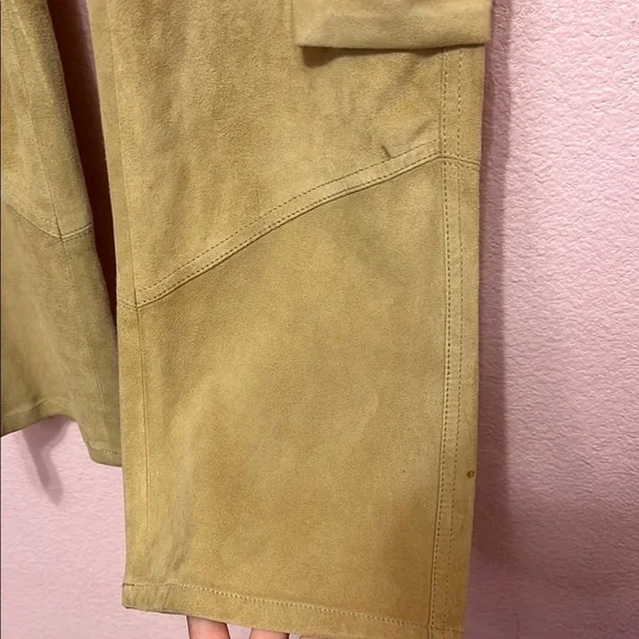 RARE Ralph Lauren Black Label Goat Suede Tan Cargo Pants. Size 8